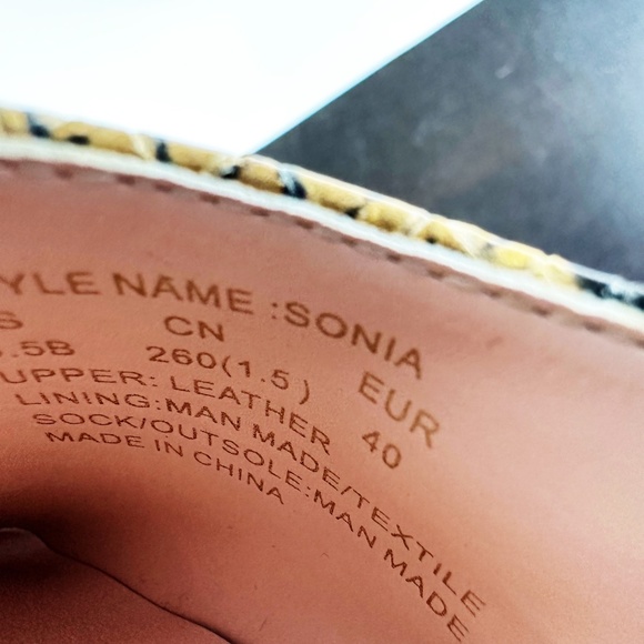 Kate Spade New York Sonia Snakeskin Embossed Leather Pointed Toe Pump 9.5 Heels - Picture 15 of 15